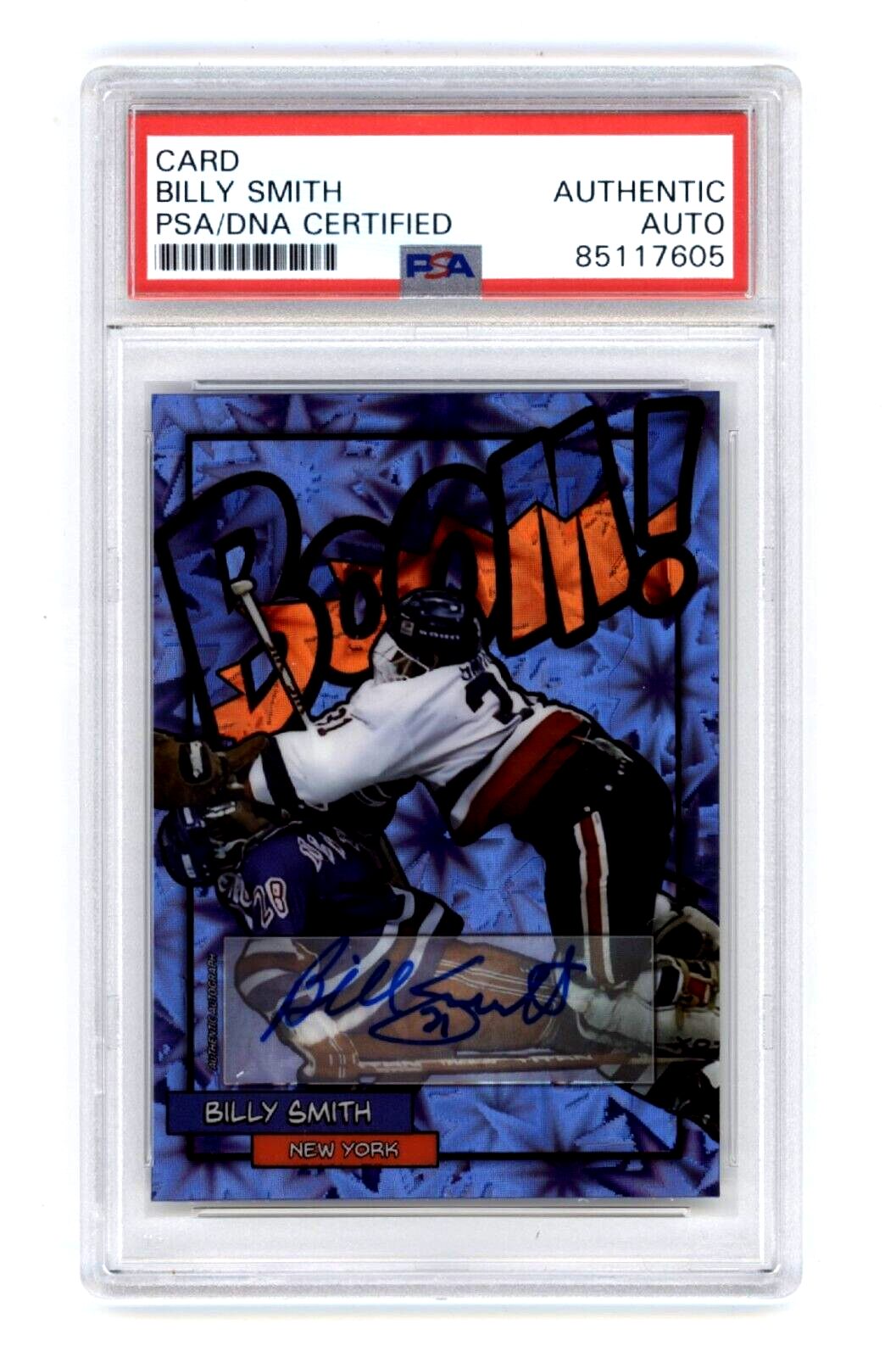 Billy Smith 2024 Hits Memorabilia BOOM Blue #/5 Signed PSA Auto Islanders0