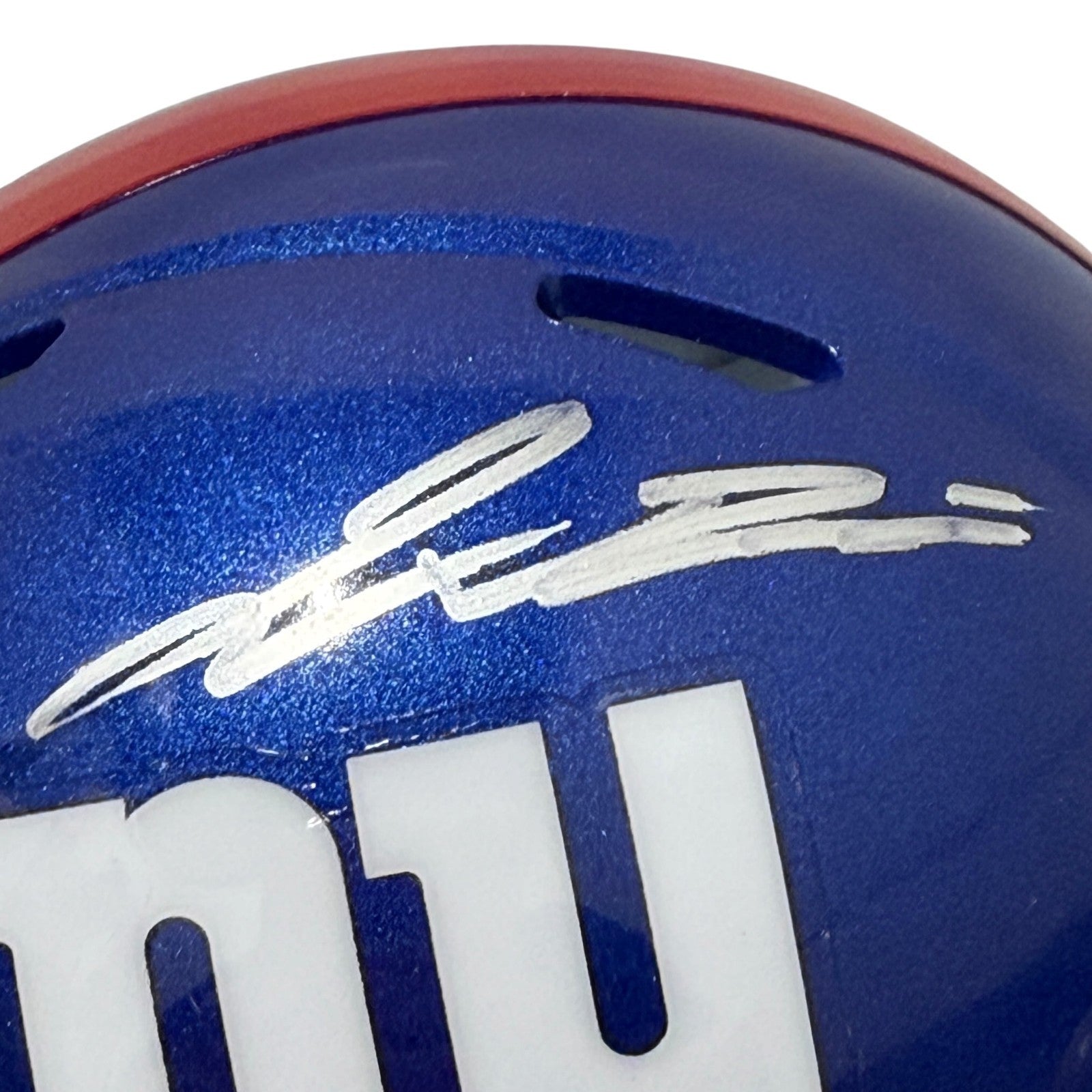 Jaxson Dart Signed Autographed New York Giants Speed Mini Helmet FANATICS COA1