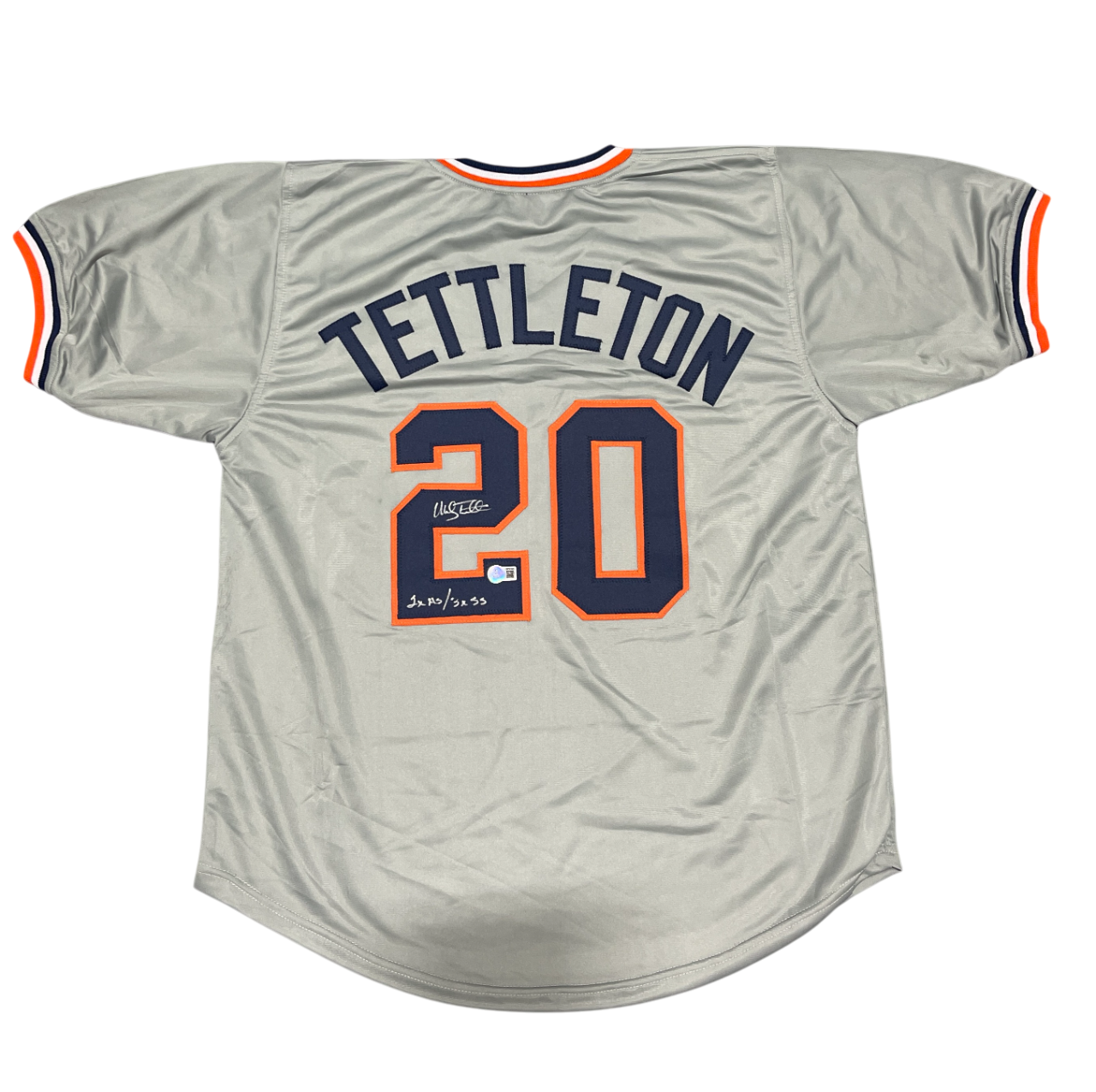 Mickey Tettleton Signed Detroit Tigers Custom Jersey 2x AS/3x SS Beckett BAS COA0
