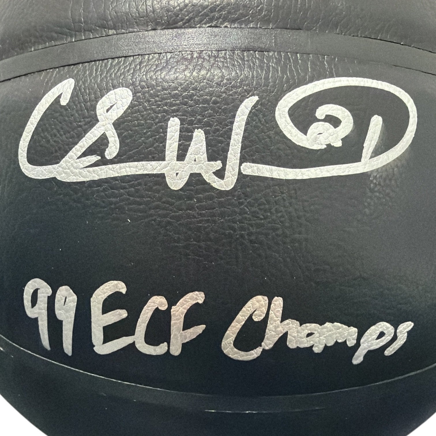 Charlie Ward Signed Black Knicks Wilson NBA Basketball w 99 ECF Champs JSA W COA1