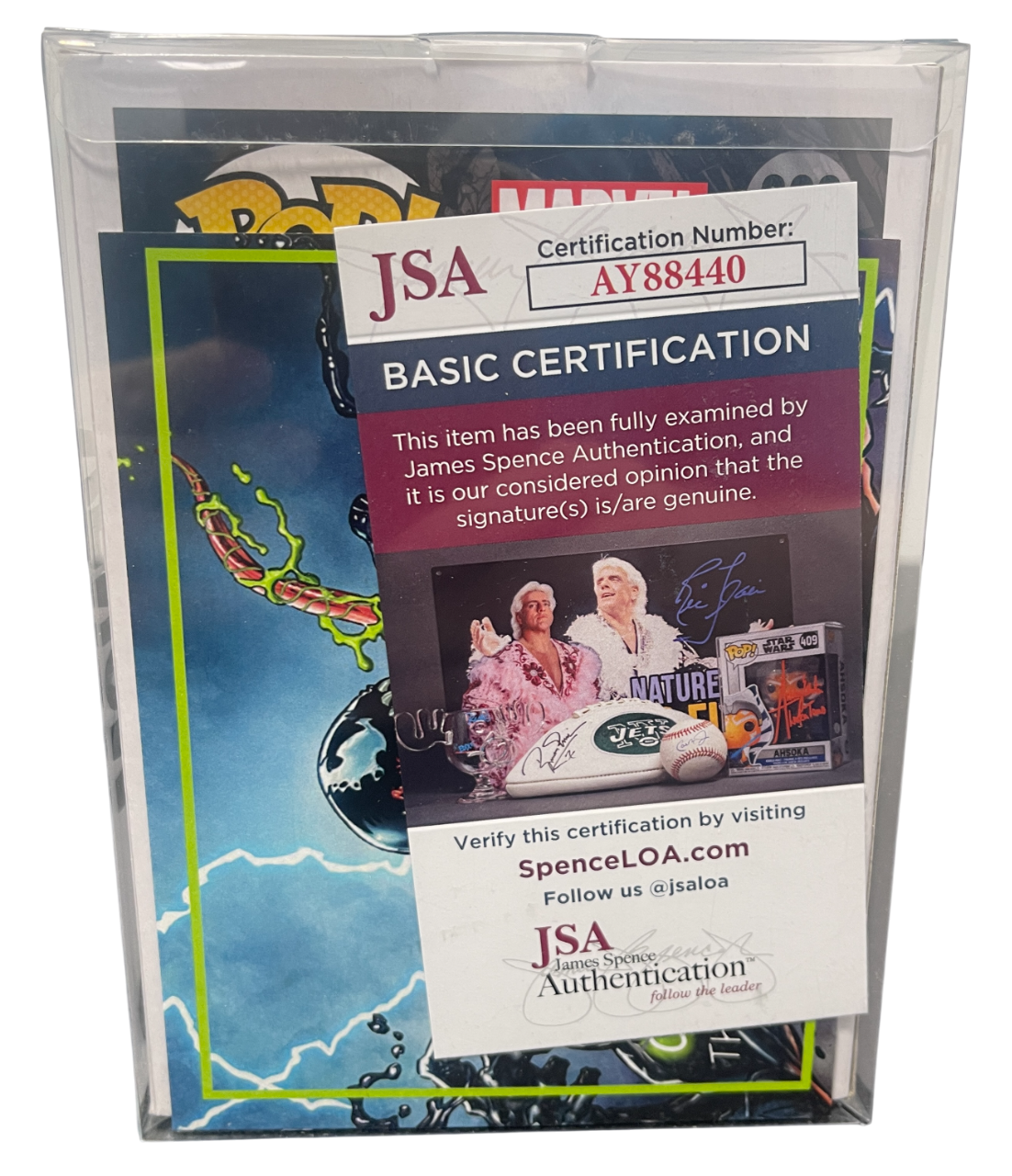 Tom Hardy Signed Venom Funko Pop #363 w/ Sam De La Rosa Sketch BAS & JSA COA A6