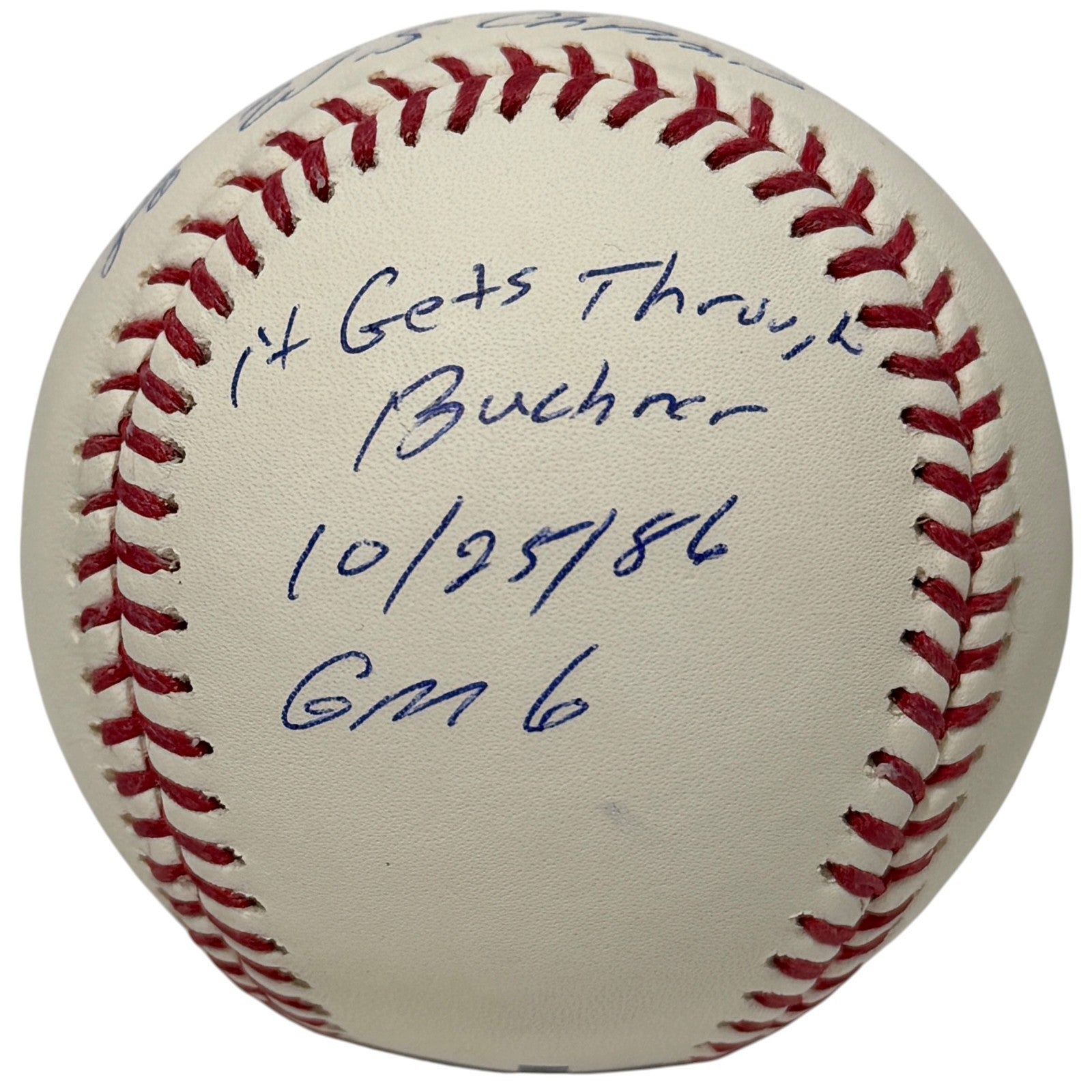 Mookie Wilson Signed Autographed ROMLB Baseball w/ 1986 Buckner Ins JSA COA Mets1