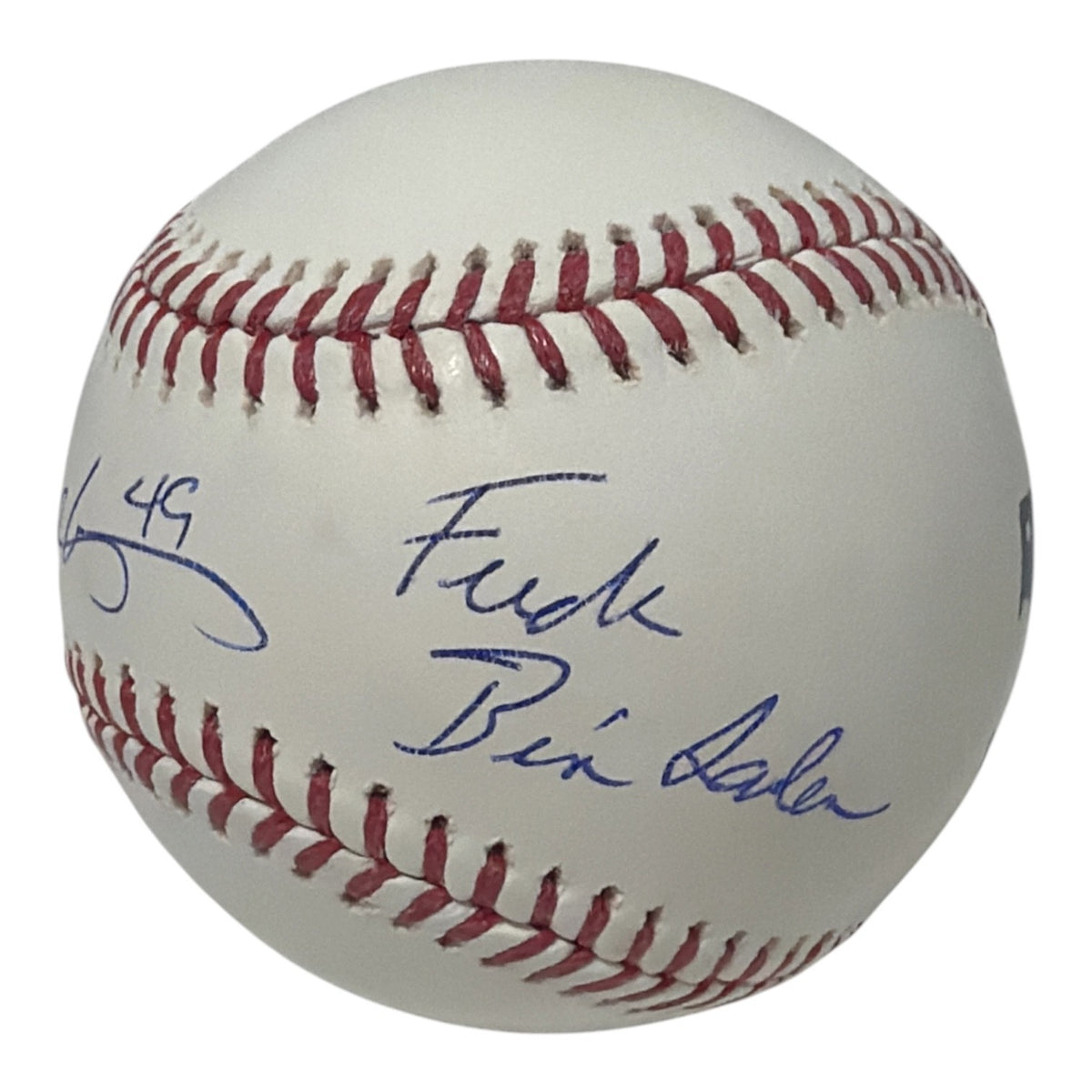 John Rocker Signed Autographed ROMLB Baseball w/ F**K Bin Laden JSA Witness COA1