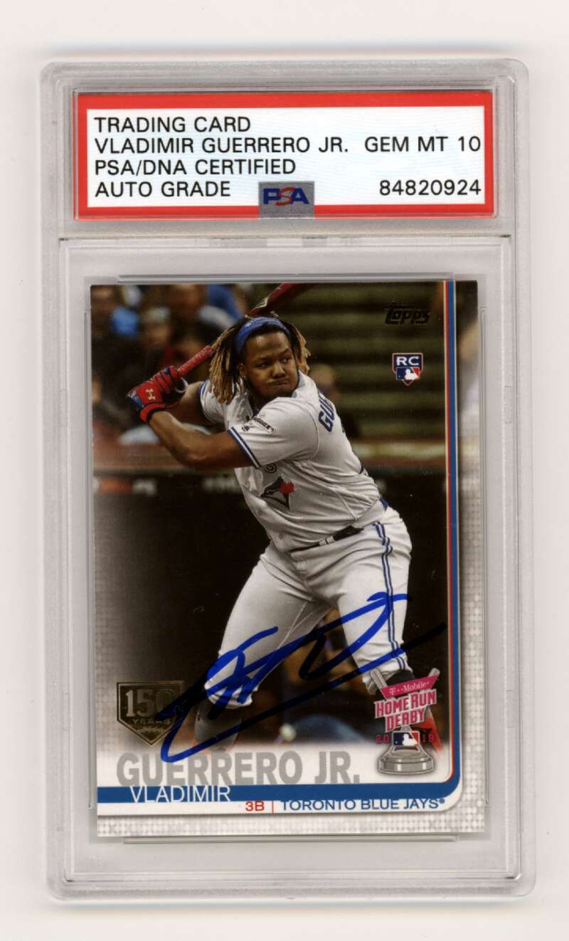 Vladimir Guerrero Jr. 2019 Topps Update #US272 RC 150 Stamp Signed PSA 10 Auto0