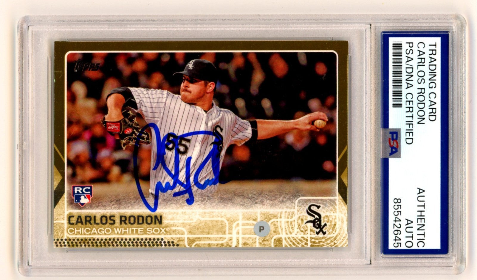 Carlos Rodon 2015 Topps Update #US324 Signed Gold RC /2015 PSA Authentic Auto0
