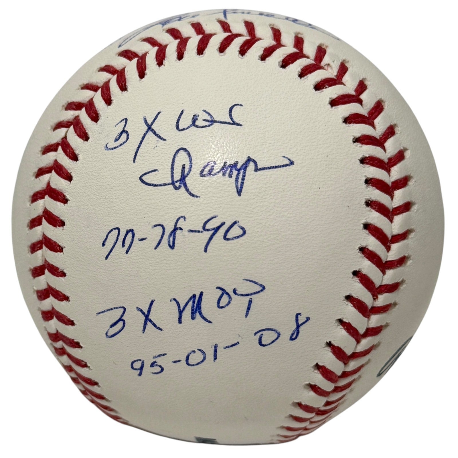 Lou Piniella Signed Autographed ROMLB Baseball w/ 4 Stat Inscriptions JSA COA2