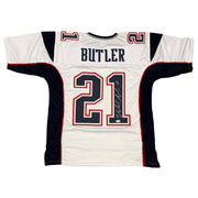 Malcolm Butler Signed New England Patriots Custom Jersey JSA Witness COA0
