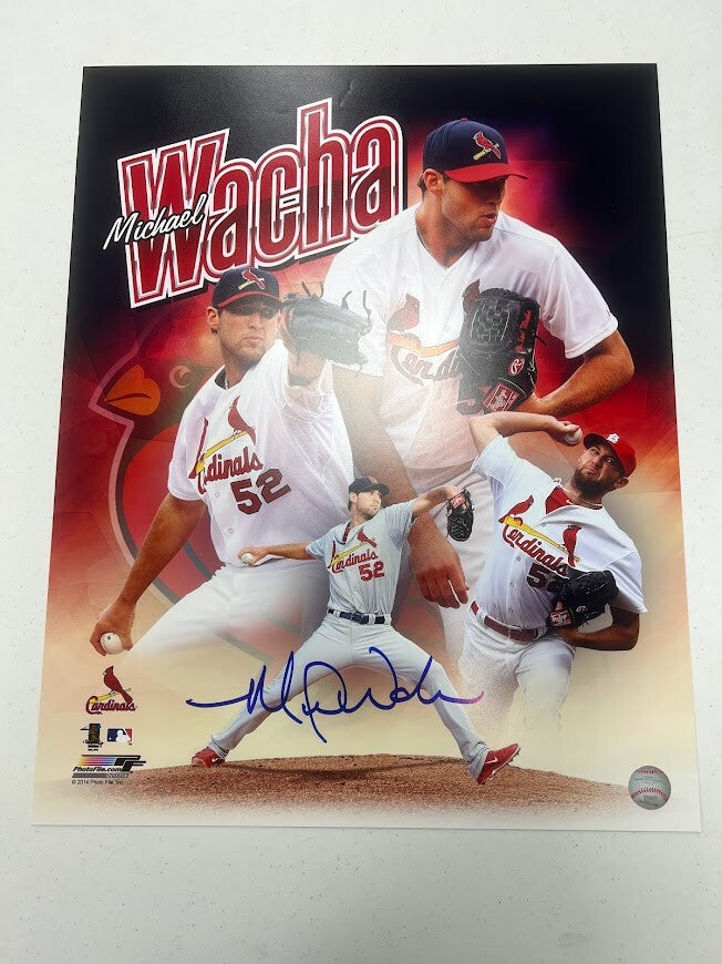 Michael Wacha Signed Auto Autographed 16x20 Photo LSCM COA HOLO PF Cardinals0