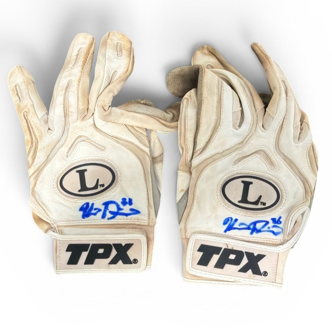 Kevin Plawecki Signed Game Used GU Batting Gloves TPX New York Mets LSCM COA0