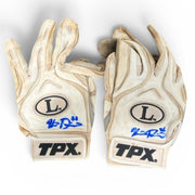 Kevin Plawecki Signed Game Used GU Batting Gloves TPX New York Mets LSCM COA0