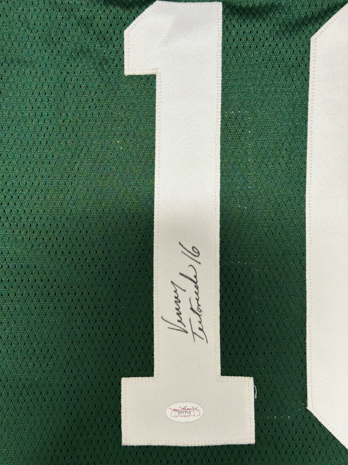 Vinny Testaverde Signed New York Jets Starter Authentic Jersey JSA COA1
