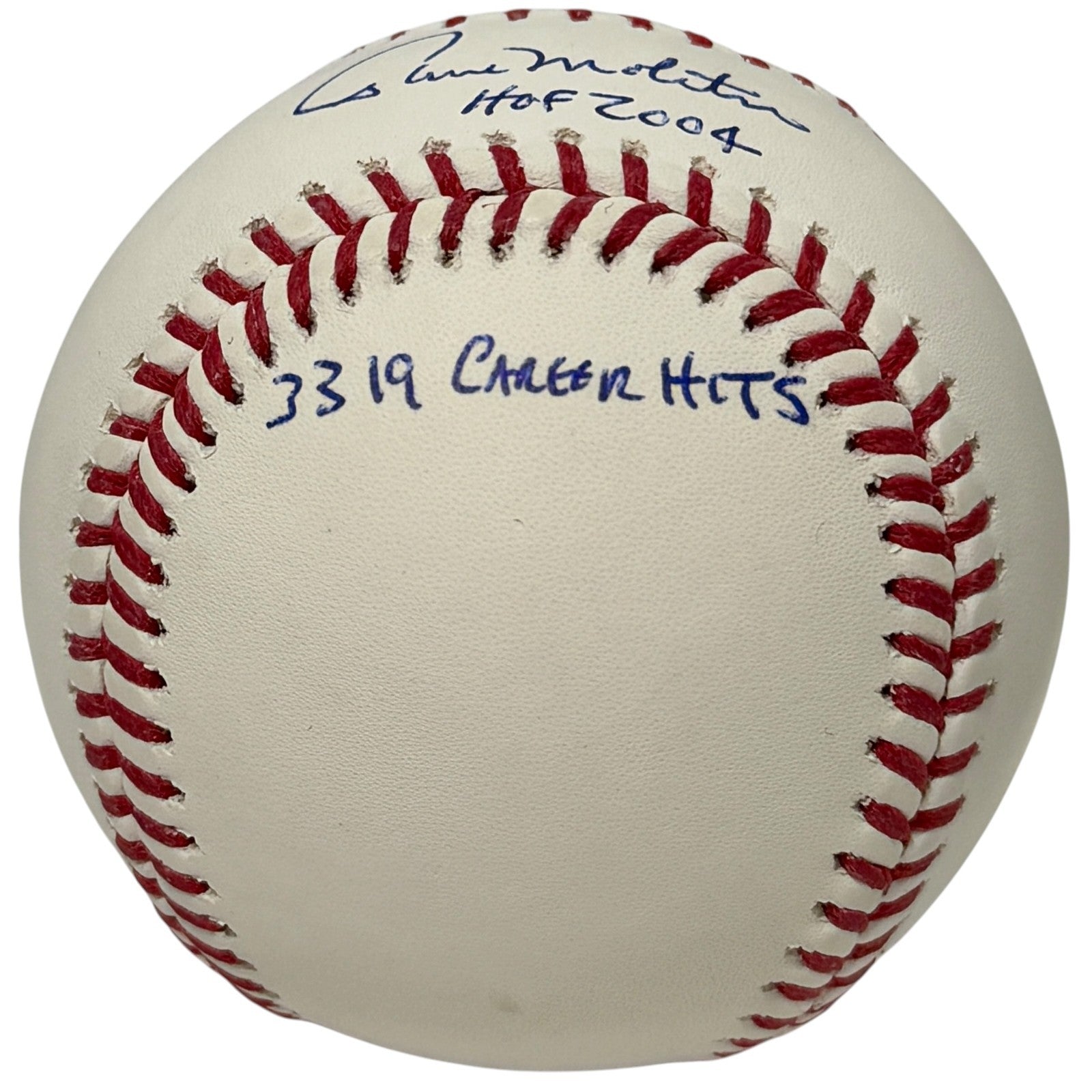 Paul Molitor Signed Autographed ROMLB Baseball w/ 3 Stat Inscs JSA COA2