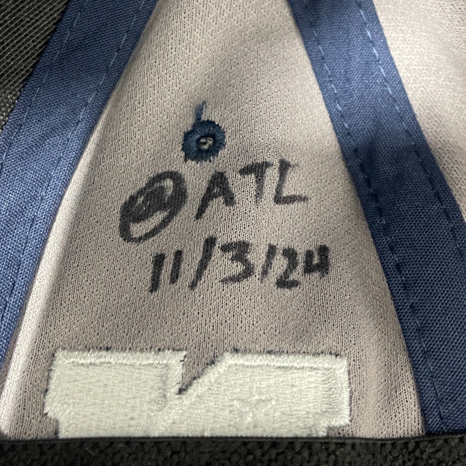 Brandon Aubrey Signed Auto Game Worn 2024 Cowboys Hat vs ATL Beckett BAS COA #44