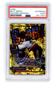 Billy Smith 2024 Hits Memorabilia BOOM Gold #/10 Signed PSA Auto Islanders0