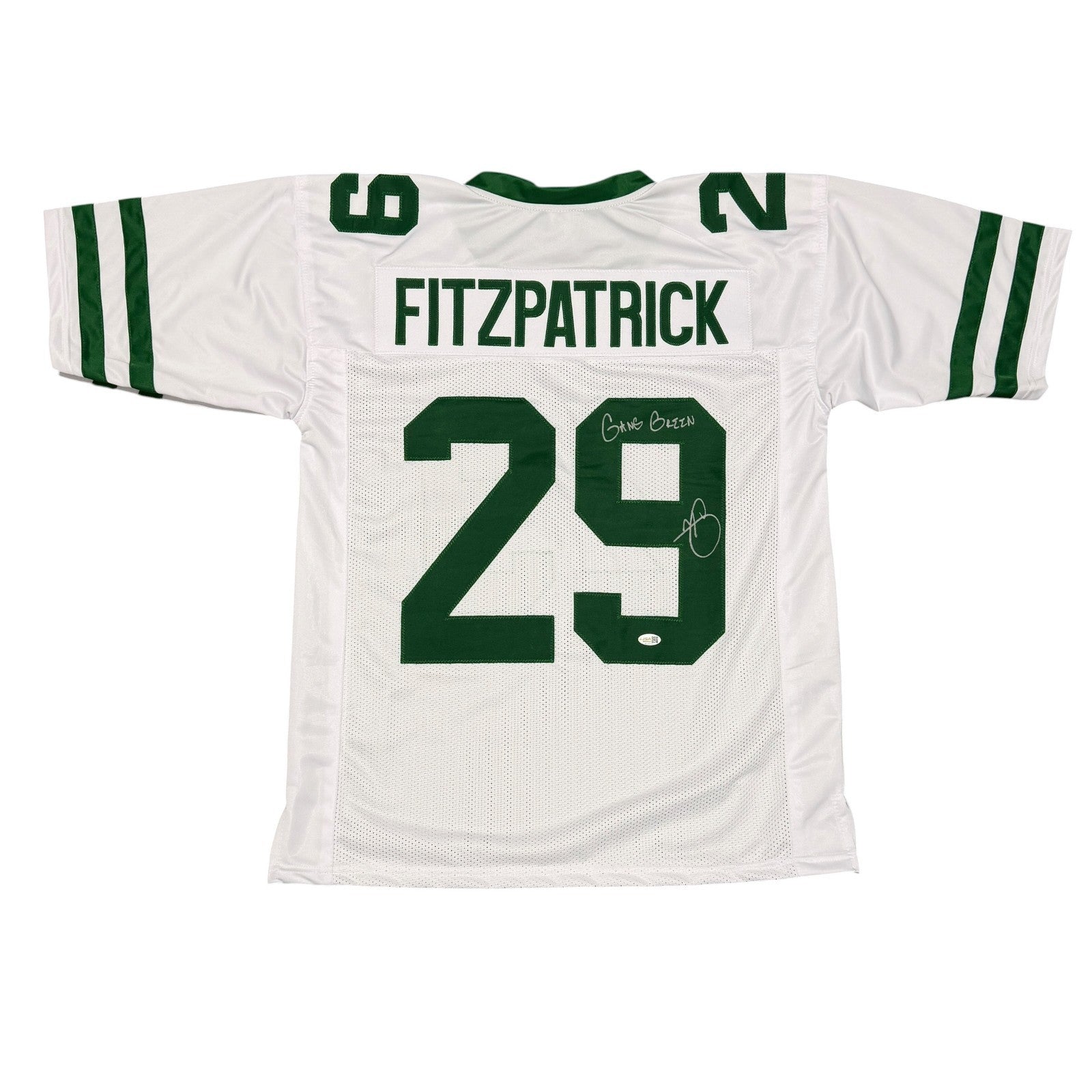 Minkah Fitzpatrick Signed New York Jets Custom Jersey  w/ Gang Green JSA Wit COA0