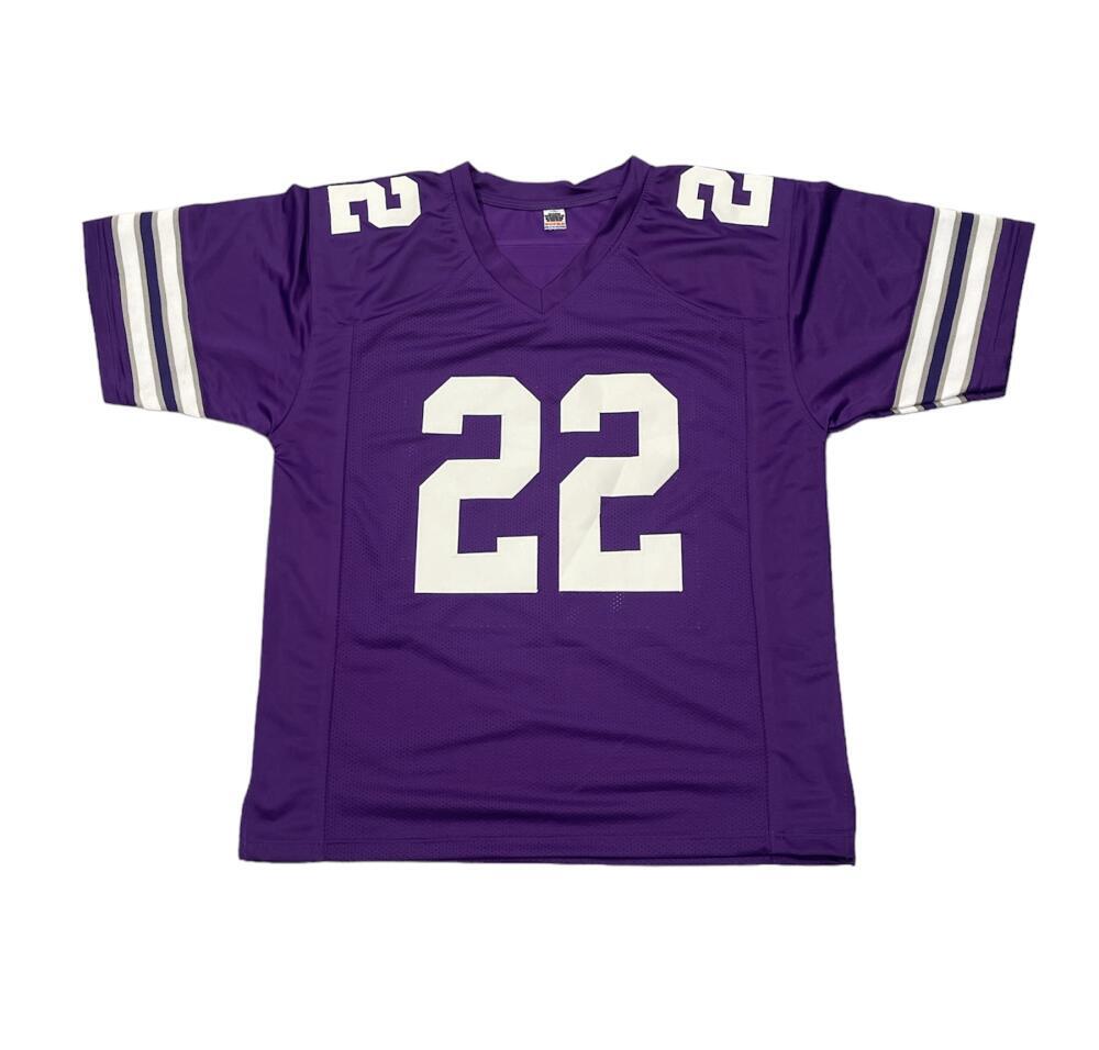 Deuce Vaughn Signed Kansas State Custom Jersey Deuce is Loose Beckett BAS COA4