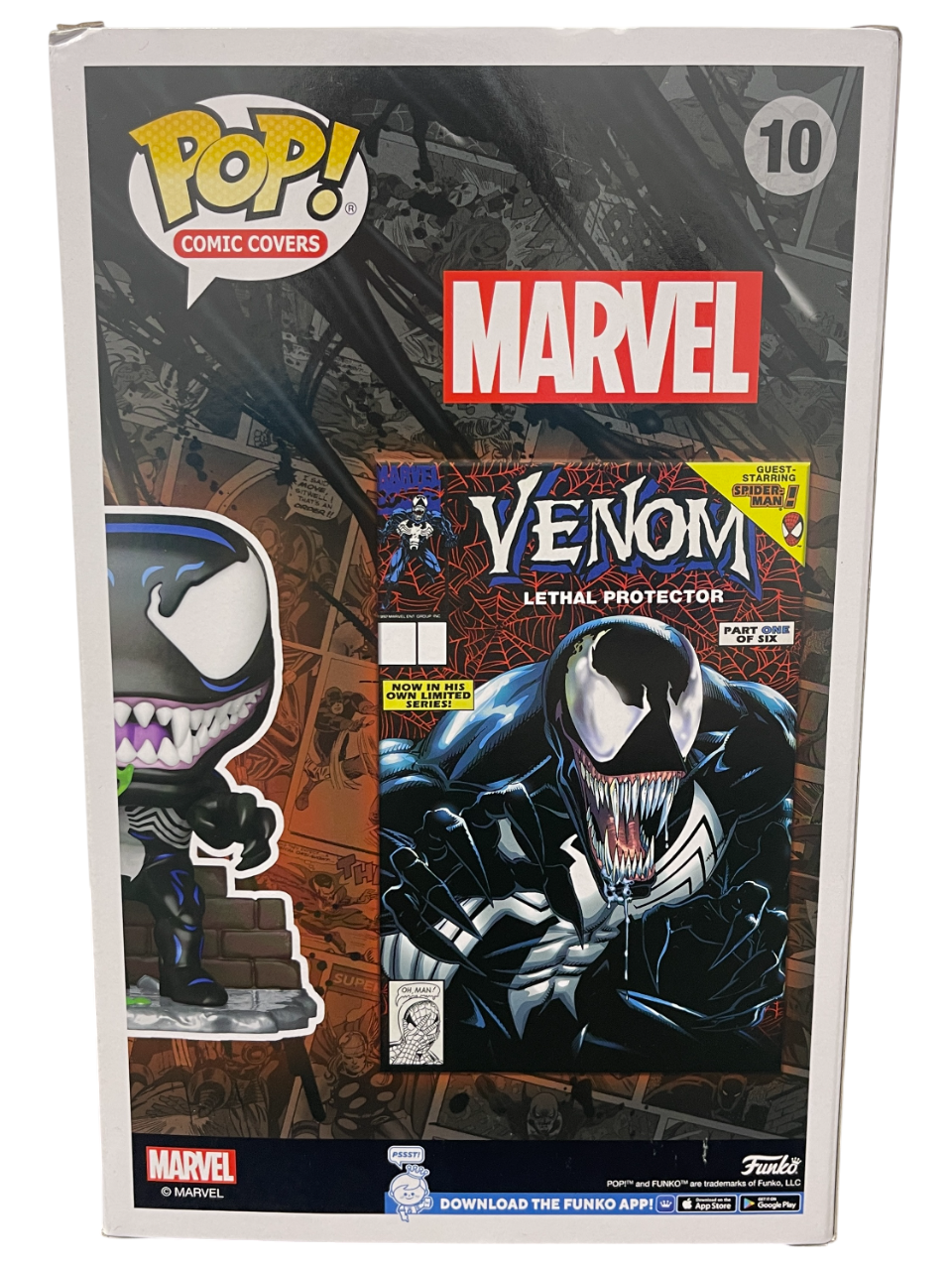 Tom Hardy Signed Venom Funko Pop Comic #10 w Sam De La Rosa Sketch BAS JSA COA B4