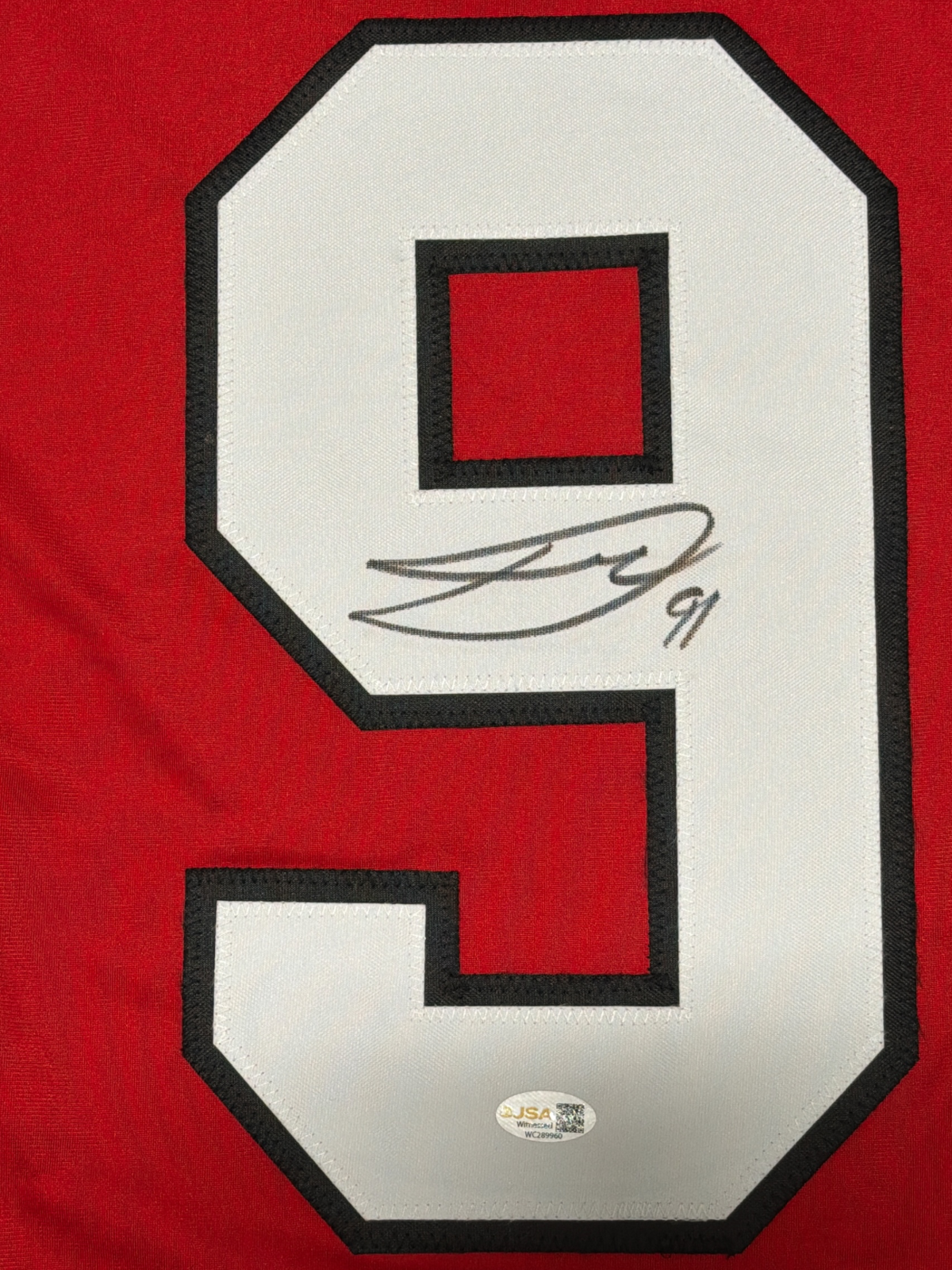 Dawson Mercer Signed Autographed New Jersey Devils Custom Jersey JSA Witness COA1