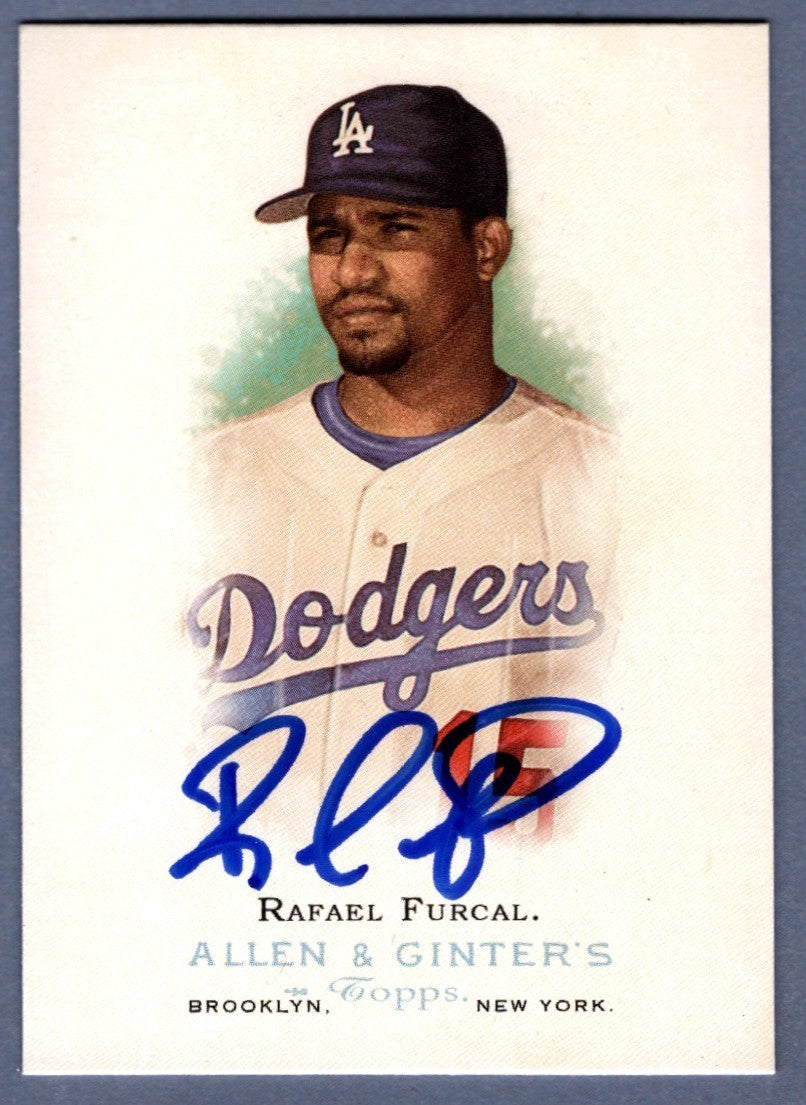 Rafael Furcal Signed 2006 Topps Allen & Ginter #248 LSCM COA Los Angeles Dodgers0