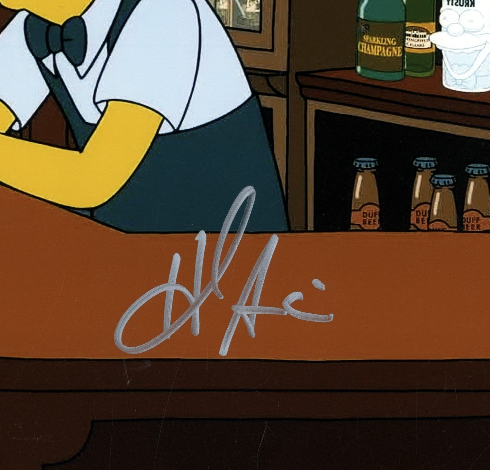 Hank Azaria Signed Simpsons "Moe" 11x14 Photo Beckett COA Beckett BAS + OC COA1