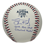 Shane Bieber Signed Auto 2019 All Star Game Baseball MVP + Insc Beckett BAS COA0