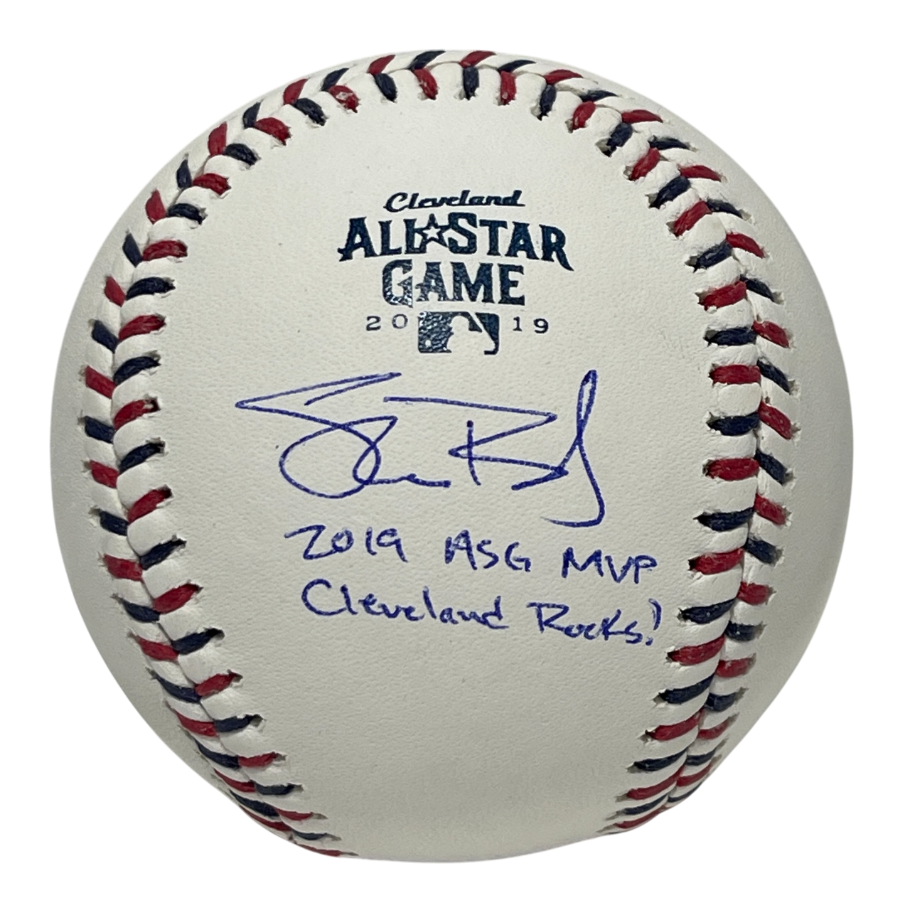 Shane Bieber Signed Auto 2019 All Star Game Baseball MVP + Insc Beckett BAS COA0