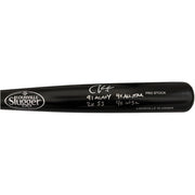 Chuck Knoblauch Signed Louisville Slugger Black Bat w/ 4 Insc JSA Witness COA0