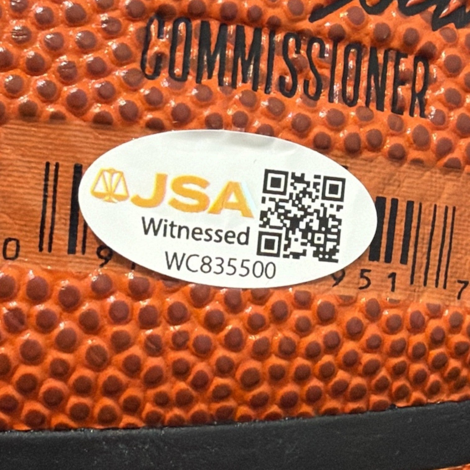 Marcus Camby Signed Autographed Wilson NBA Basketball w/ 07 DPOY JSA Witness COA2