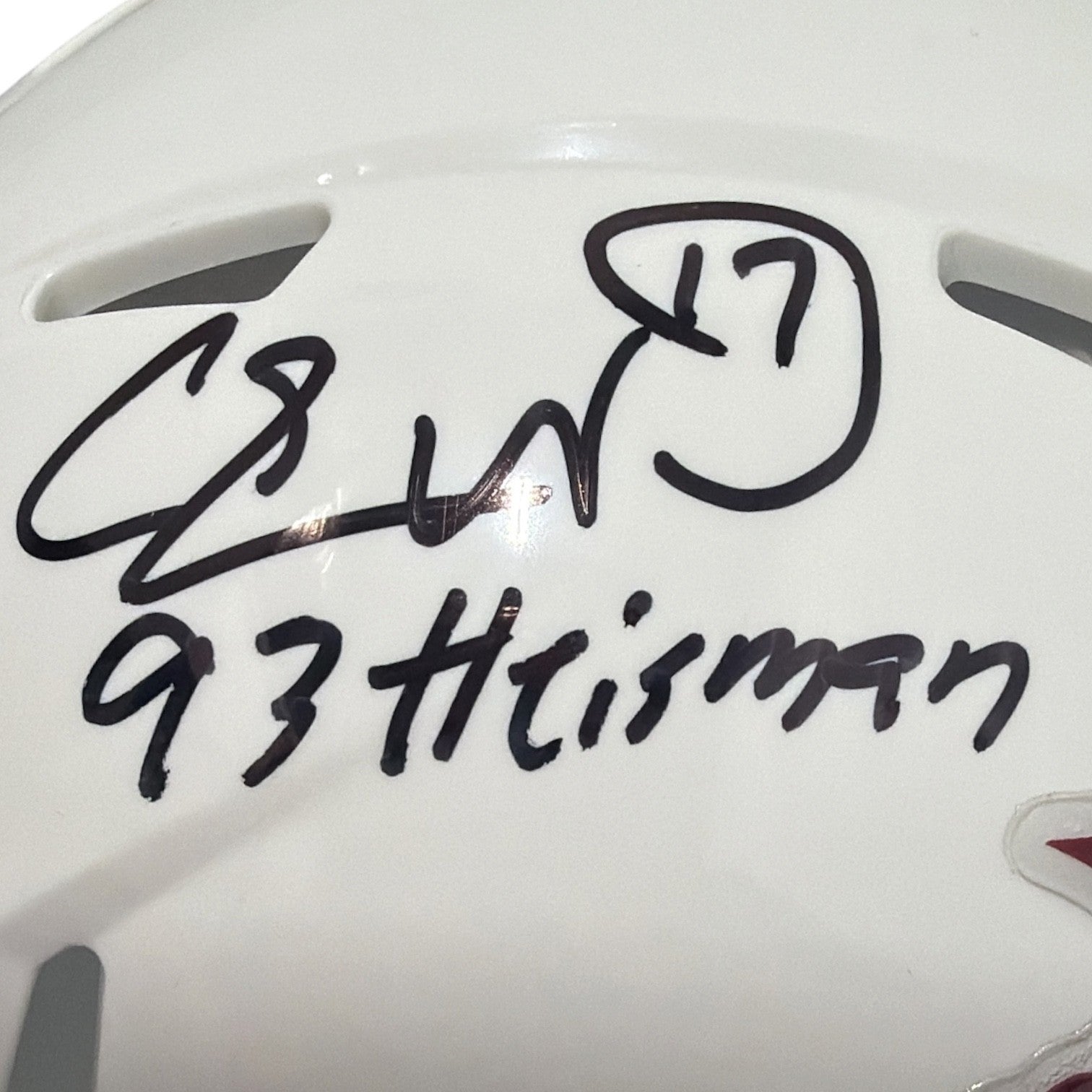Charlie Ward Signed Florida State White Mini Helmet w 93 Heisman JSA Witness COA1
