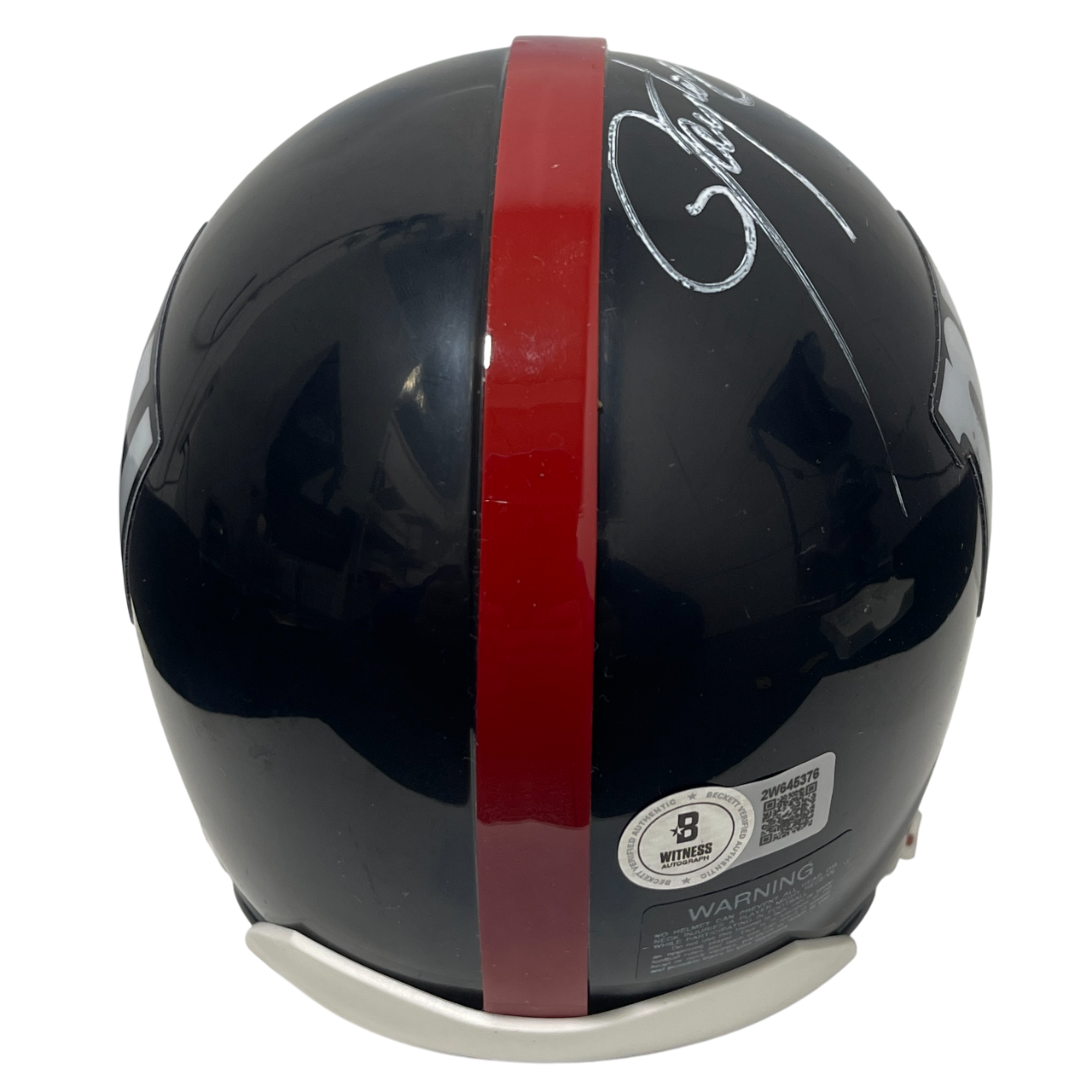 Lawrence Taylor Signed Giants TB Mini Helmet w/ Bad MFer Beckett Wit BAS COA A3