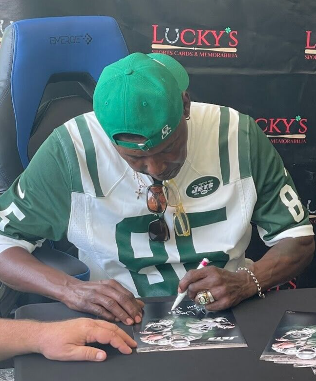 Wesley Walker Signed Autographed New York Jets 11x14 Photo w/ 2 Insc LSCM COA2