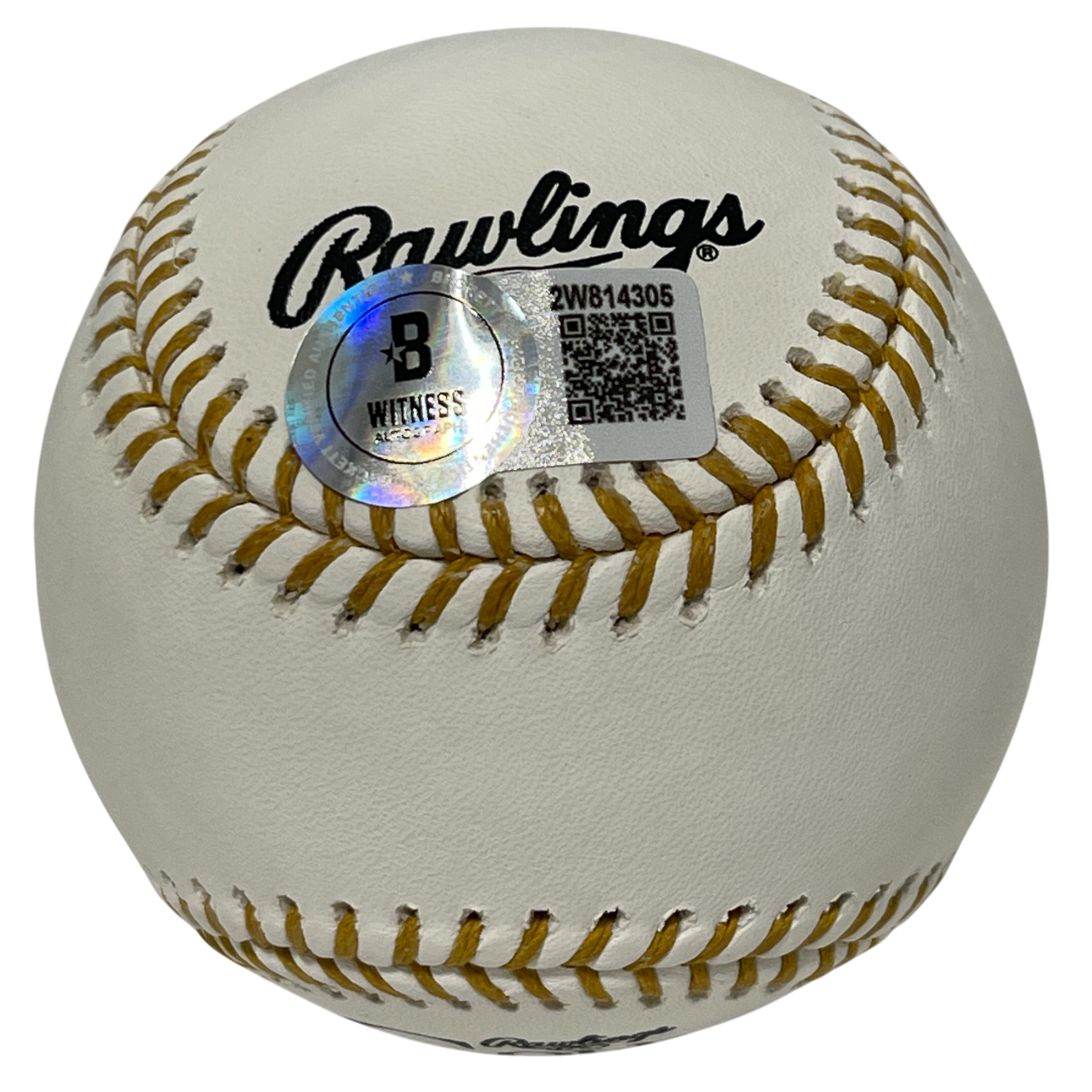 Andre Dawson Signed Rawlings Gold Glove Baseball Beckett Witness BAS COA1