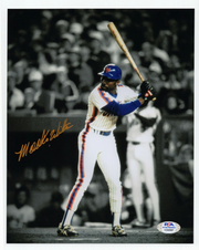Mookie Wilson Signed Autographed New York Mets 8x10 Photo PSA ITP COA #50