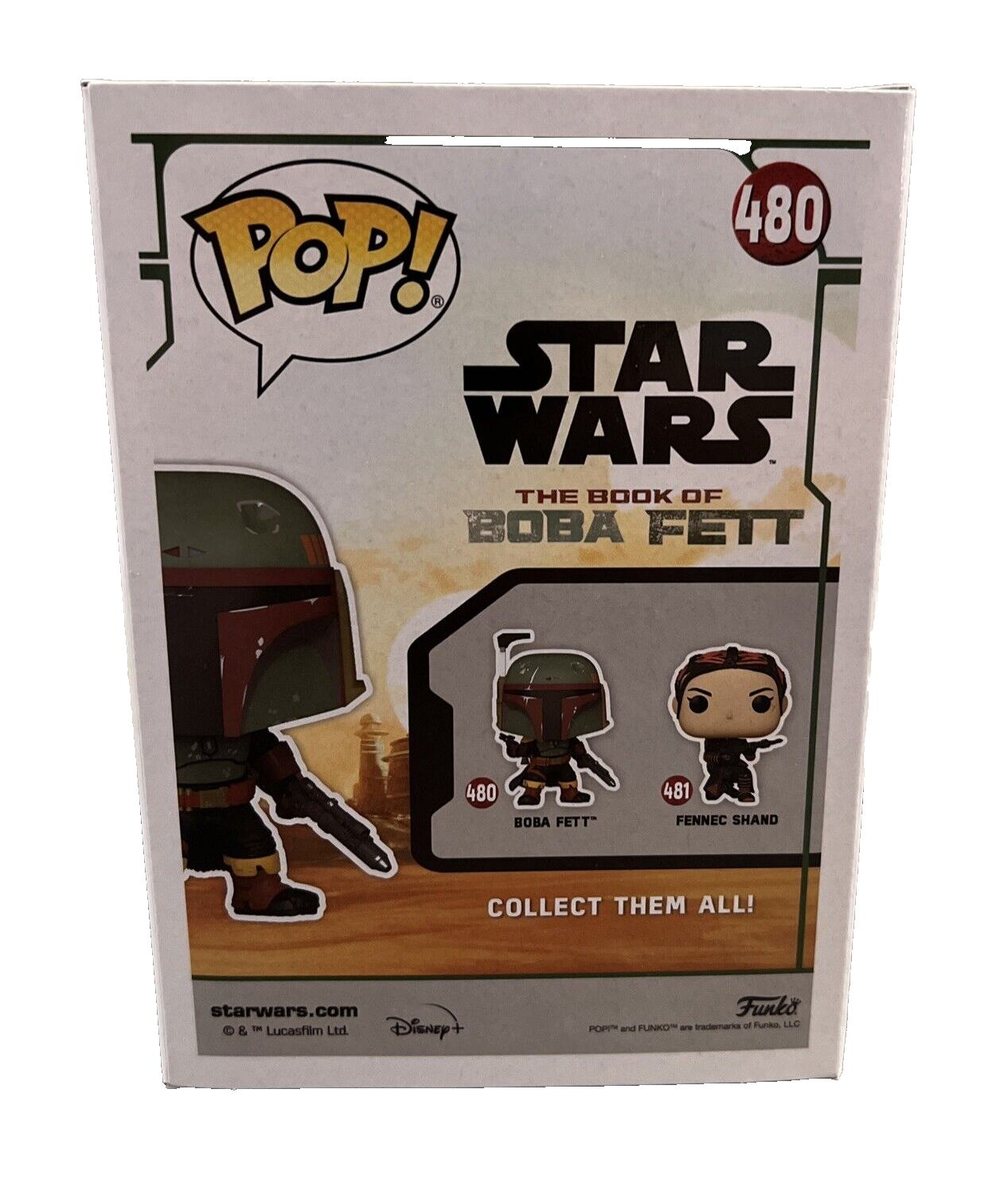 Temura Morrison Signed Auto Boba Fett #480 Star Wars Funko Pop Rare Insc JSA COA4