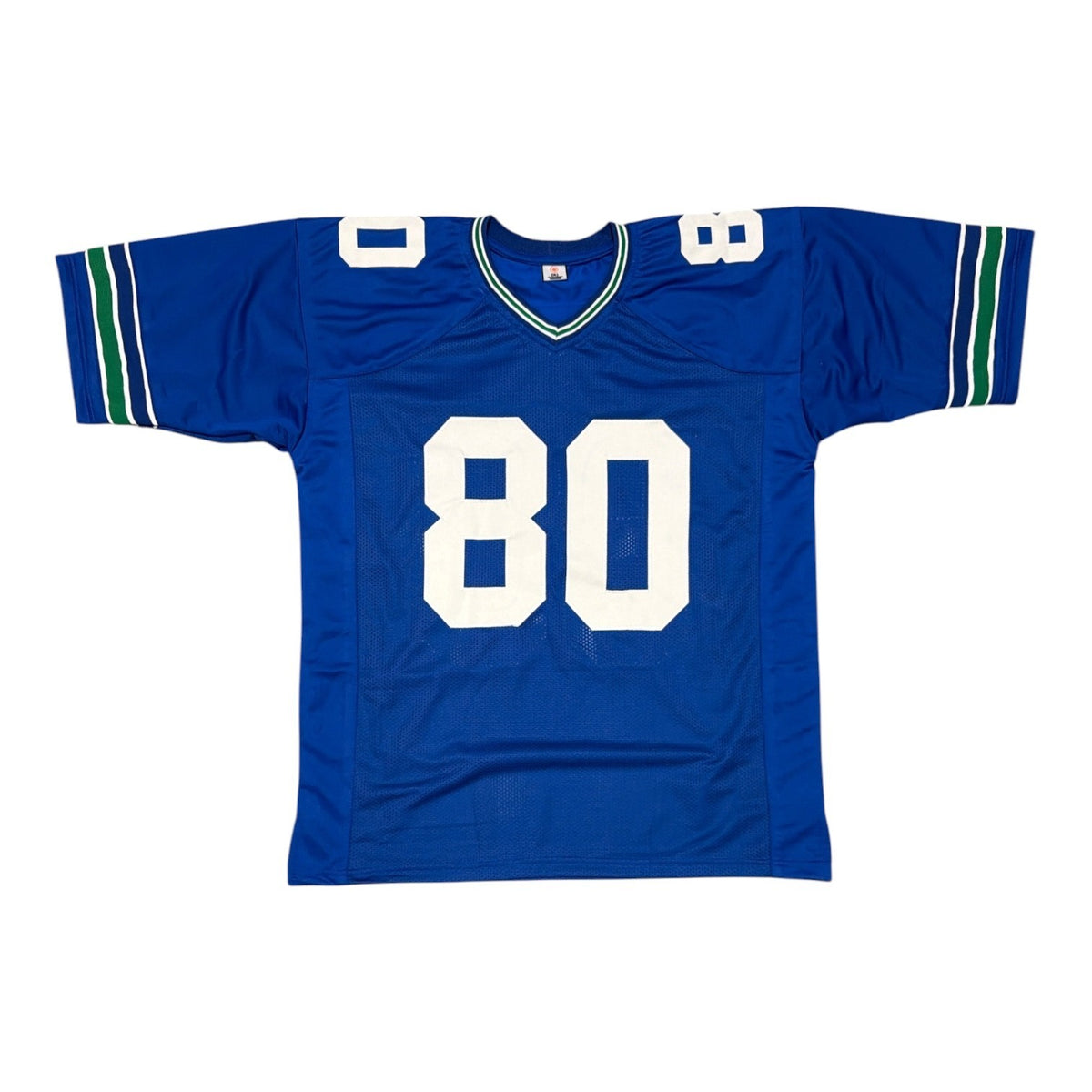 Steve Largent Signed Seattle Seahawks Custom Jersey w/ HOF 95 Beckett W BAS COA2