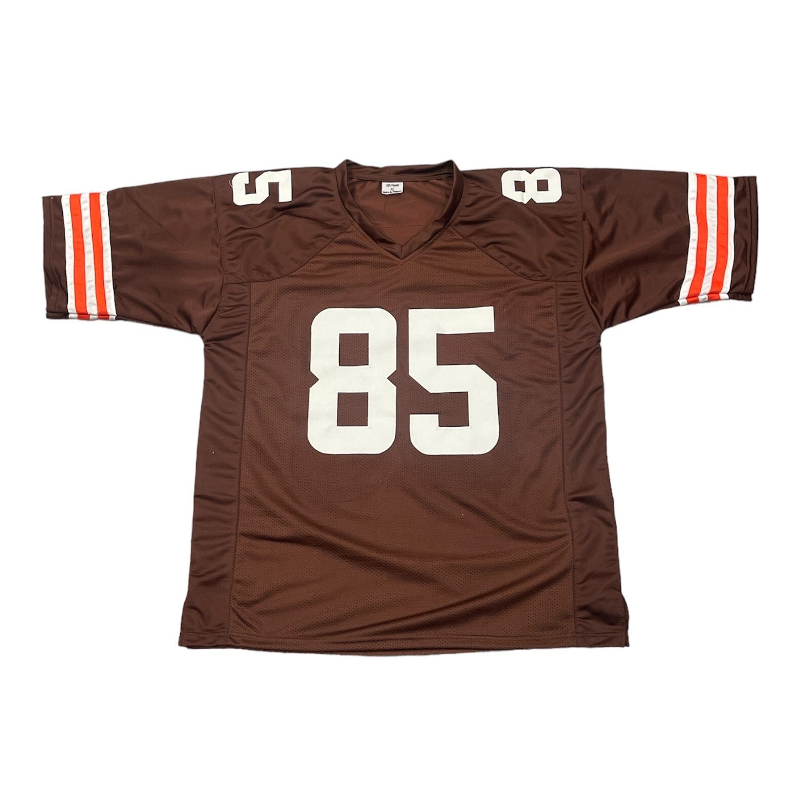 David Njoku Signed Cleveland Browns Custom Jersey Beckett Witness BAS COA2