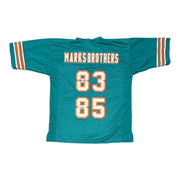 Mark Clayton & Mark Duper Signed Marks Brothers Dolphins Custom Jersey JSA W COA0