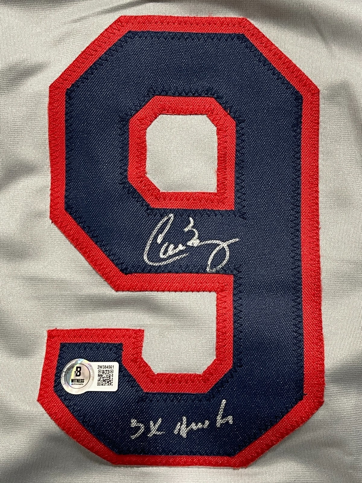 Carlos Baerga Signed Cleveland Custom Jersey w/ 3x All Star Beckett Wit BAS COA1