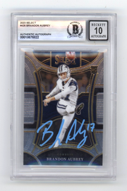 Brandon Aubrey 2023 Panini Select 426 Suite Level RC Signed Beckett BGS 10 Auto0