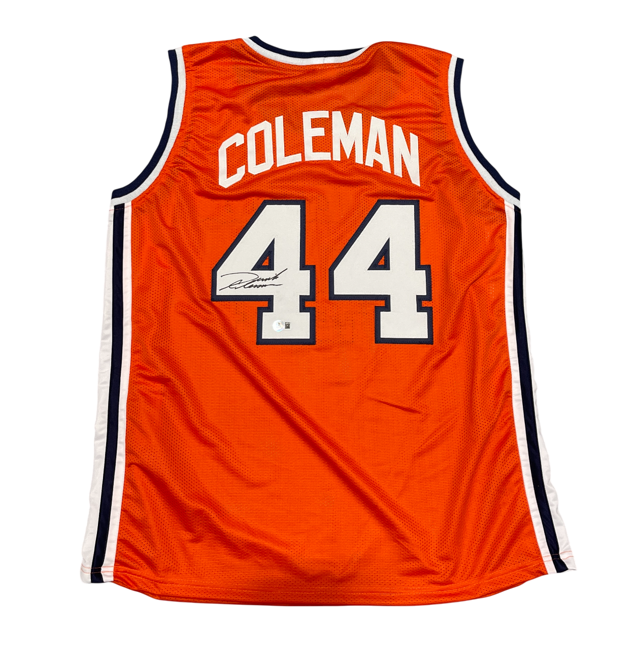 Derrick Coleman Signed Auto Syracuse Orange Custom Jersey Beckett Wit BAS COA0