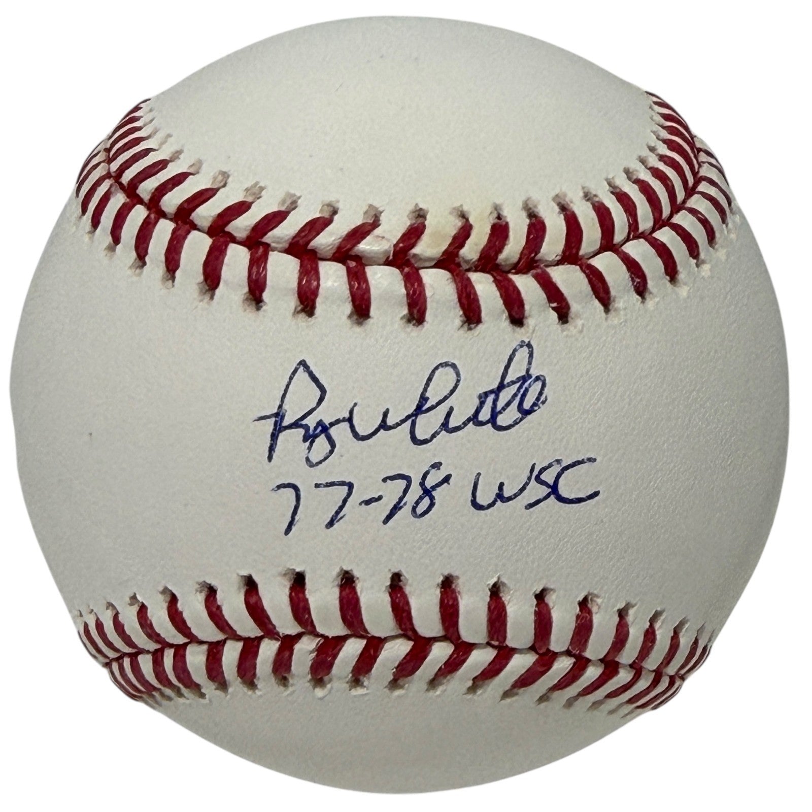 Roy White Signed Autographed ROMLB Baseball w/ 77-78 WSC JSA WITNESS COA0