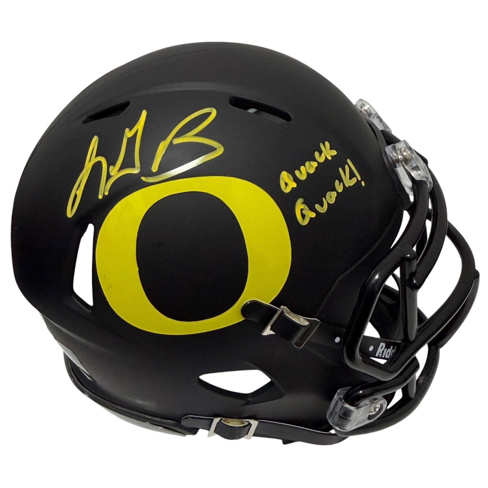 LeGarrette Blount Signed Oregon Ducks Mini Helmet w/ Quack Quack! JSA Wit COA0