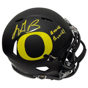 LeGarrette Blount Signed Oregon Ducks Mini Helmet w/ Quack Quack! JSA Wit COA0
