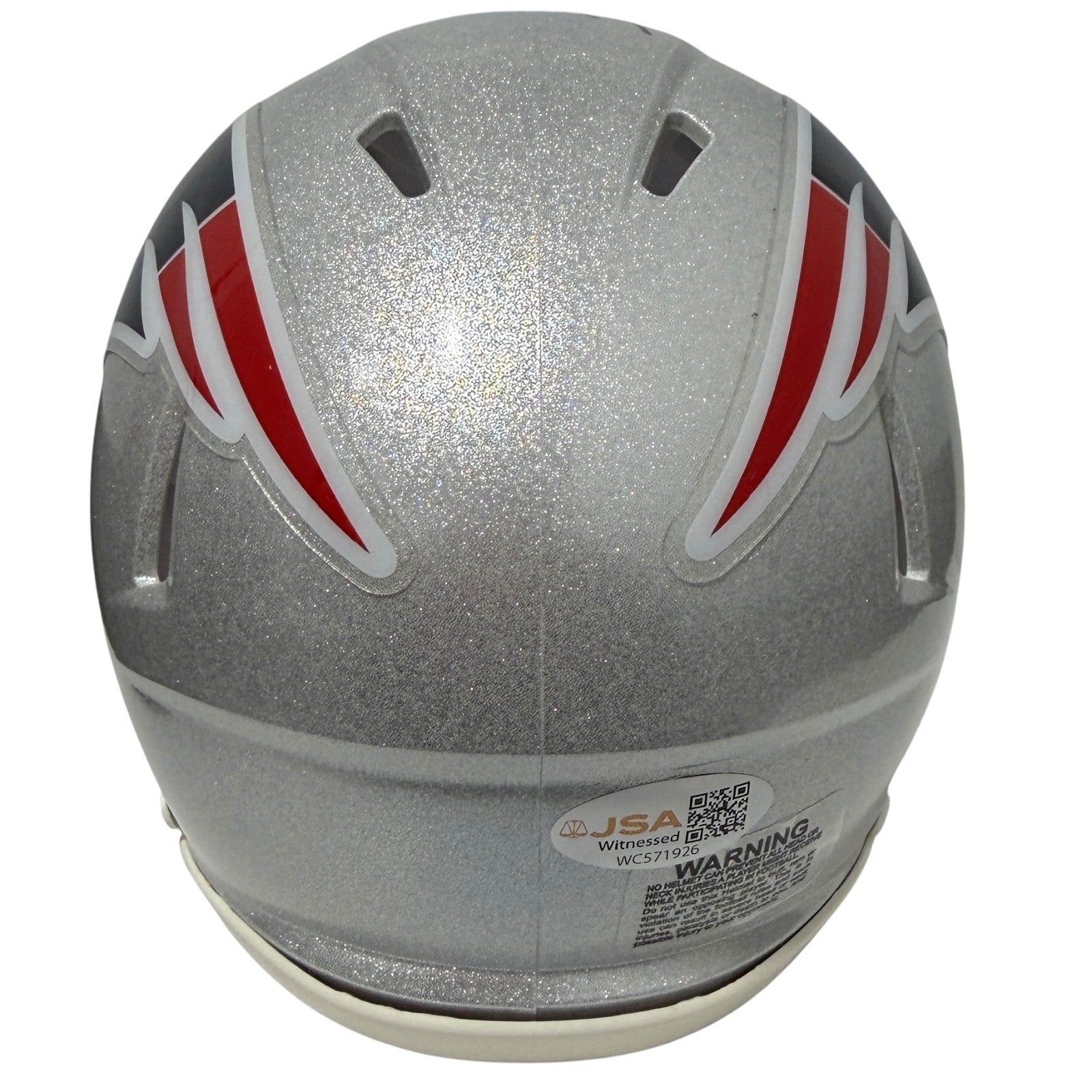 Bobby Hamilton Signed Patriots Speed Mini Helmet w/ 2x SB Champ JSA Witness COA3