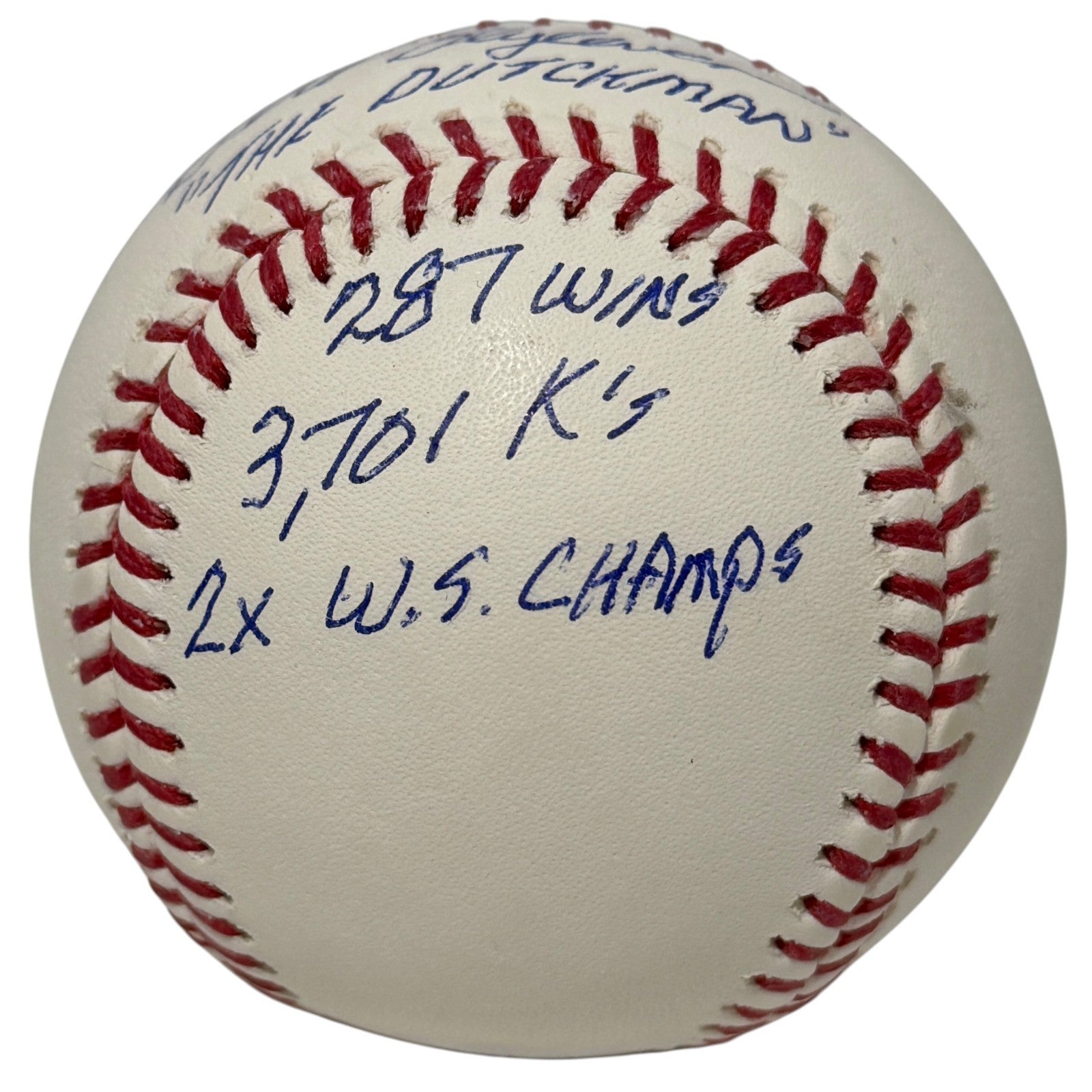 Bert Blyleven Signed ROMLB Baseball w/ 5 Stat Inscs JSA COA Twins2
