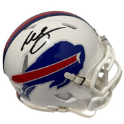 Willis McGahee Signed Buffalo Bills Speed Mini Helmet JSA Witness COA0