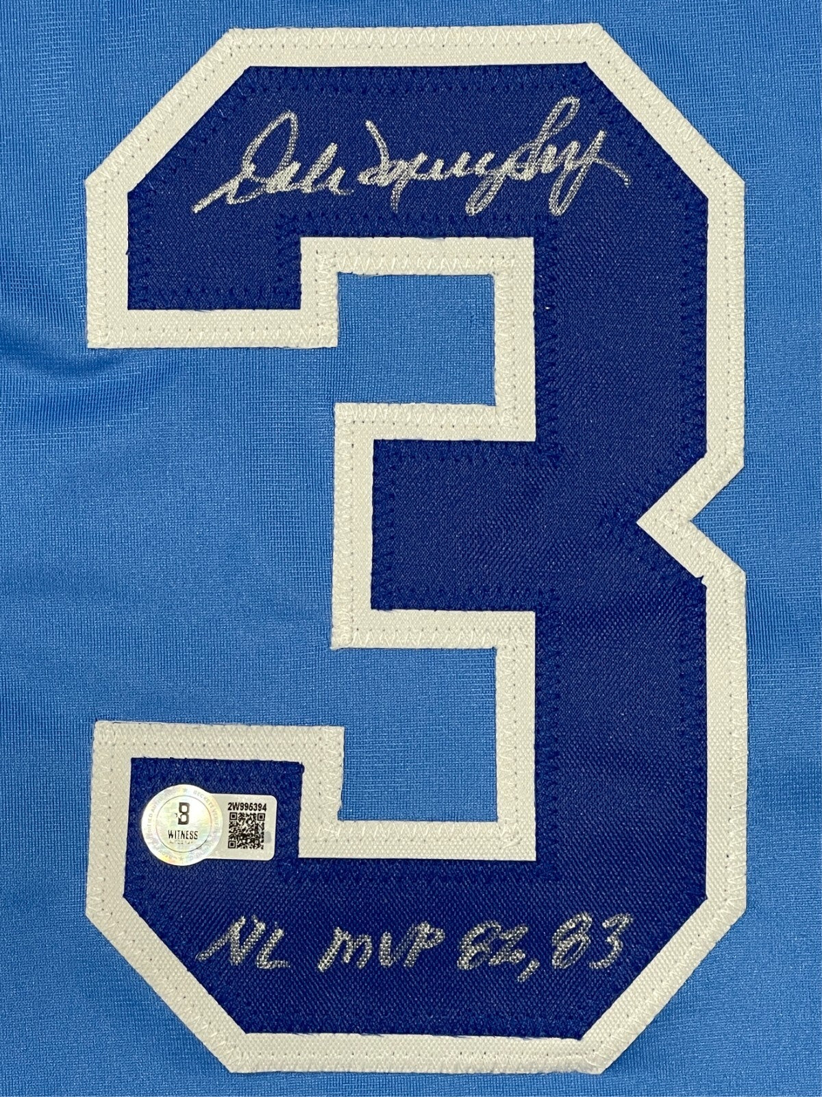 Dale Murphy Signed Atlanta Braves Custom Jersey w NL MVP 82 83 Beckett W BAS COA1