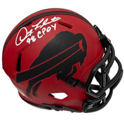Doug Flutie Signed Buffalo Bills Rave Mini Helmet w/ 98 CPOY JSA Witness COA0