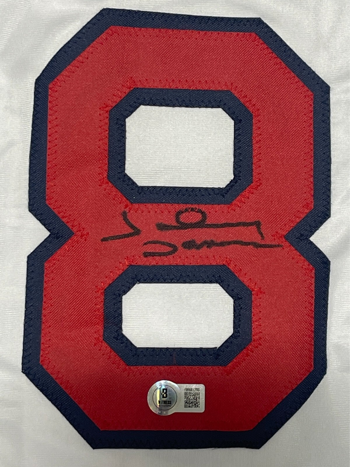 Johnny Damon Signed Boston Red Sox Custom Jersey Beckett Witness BAS COA1