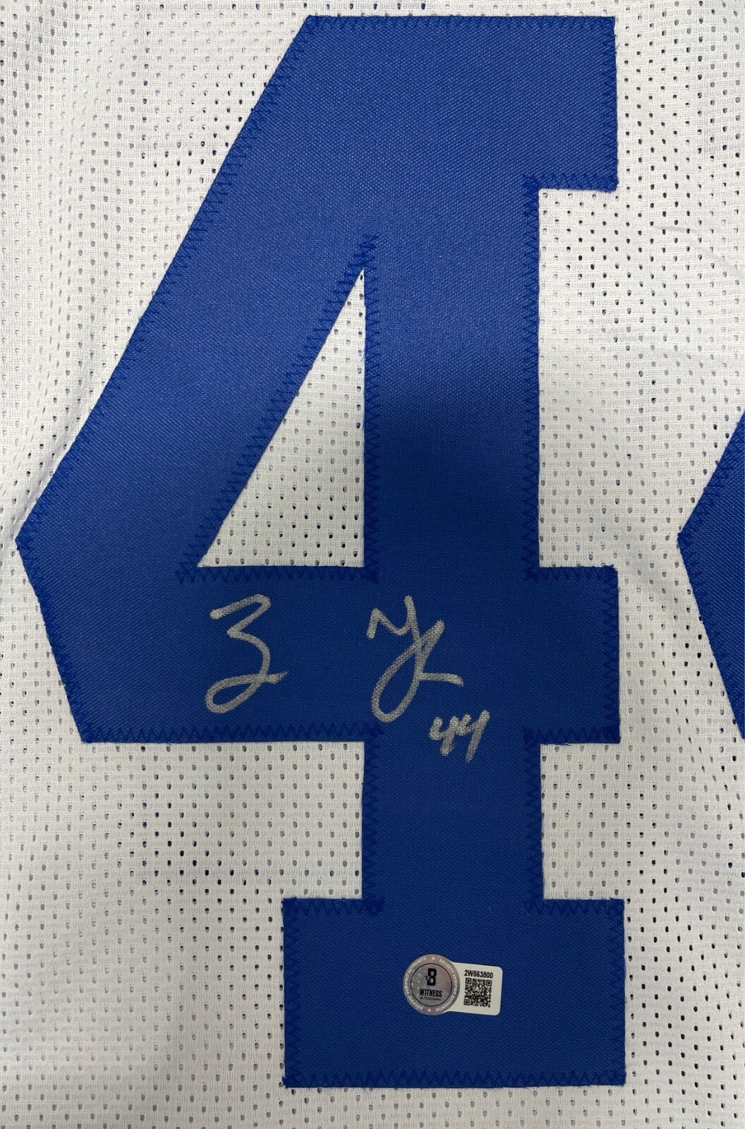 Zaire Franklin Signed Indianapolis Colts Custom Jersey Beckett Witness BAS COA1